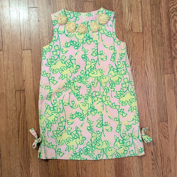 Lilly Pulitzer Other - Lilly Pulitzer Pink and Green Rabbit Dress